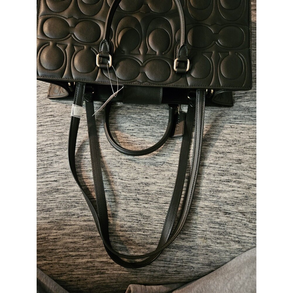 Coach Maggie Tote Bag In Signature Leather  New With Tags - Picture 4 of 12